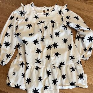 Tea Collection Cream and Black Star Blouse